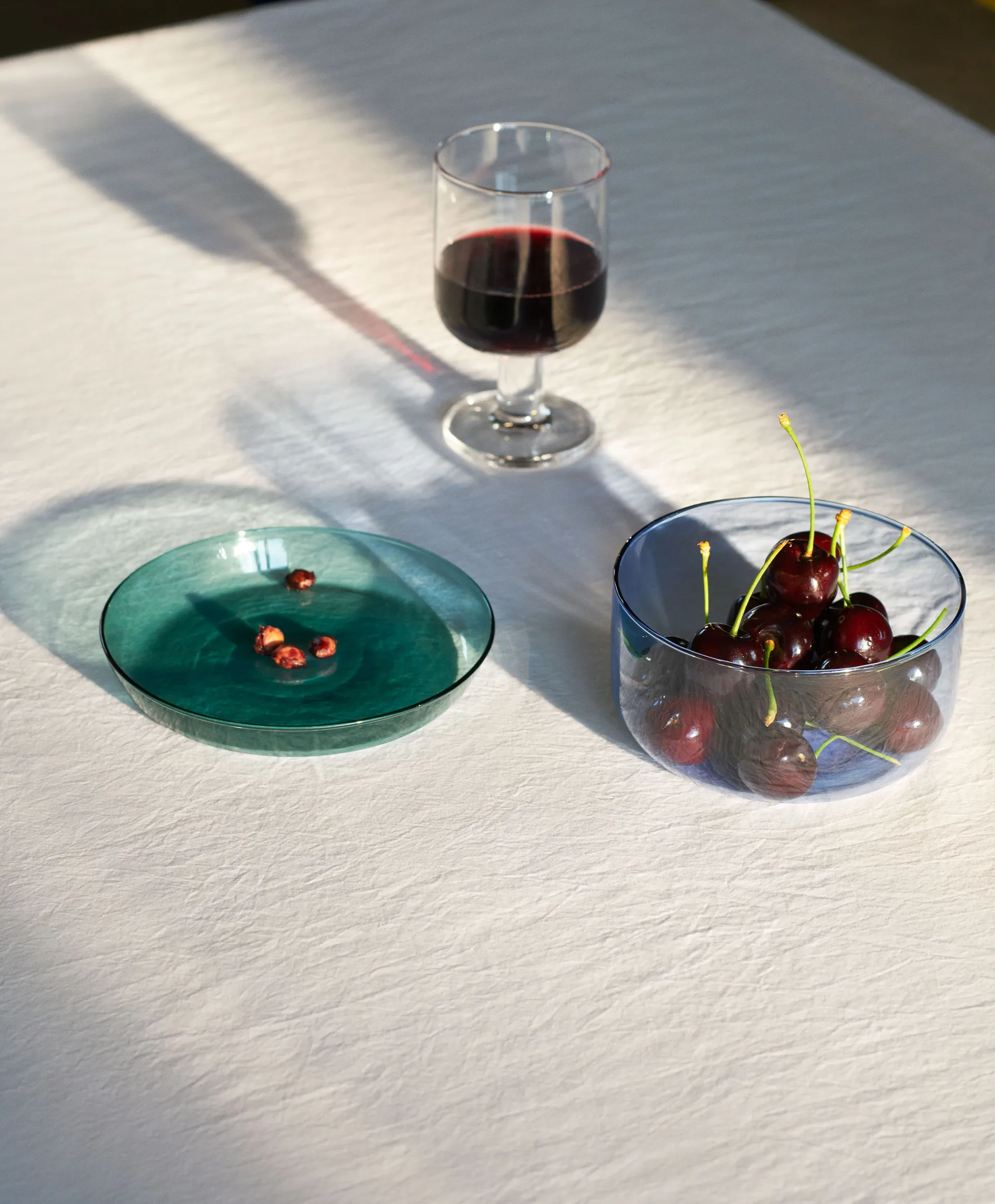 2-in-1 serving set bowl and saucer, Light blue-aqua HAY