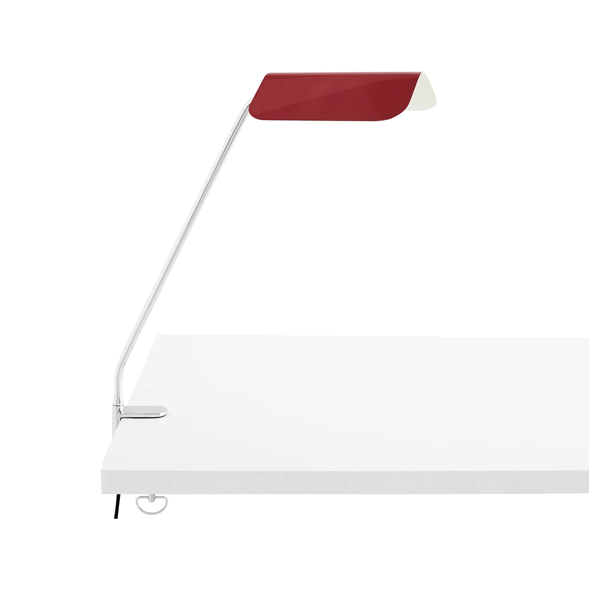Apex Clip desk lamp, Maroon red HAY