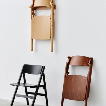 Backflip Chair chair - Bronze lacquered beech - HAY