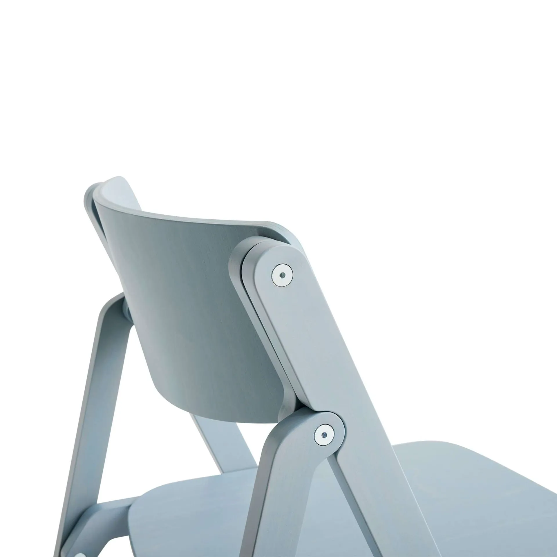Backflip Chair chair, Cloud blue lacquered beech HAY