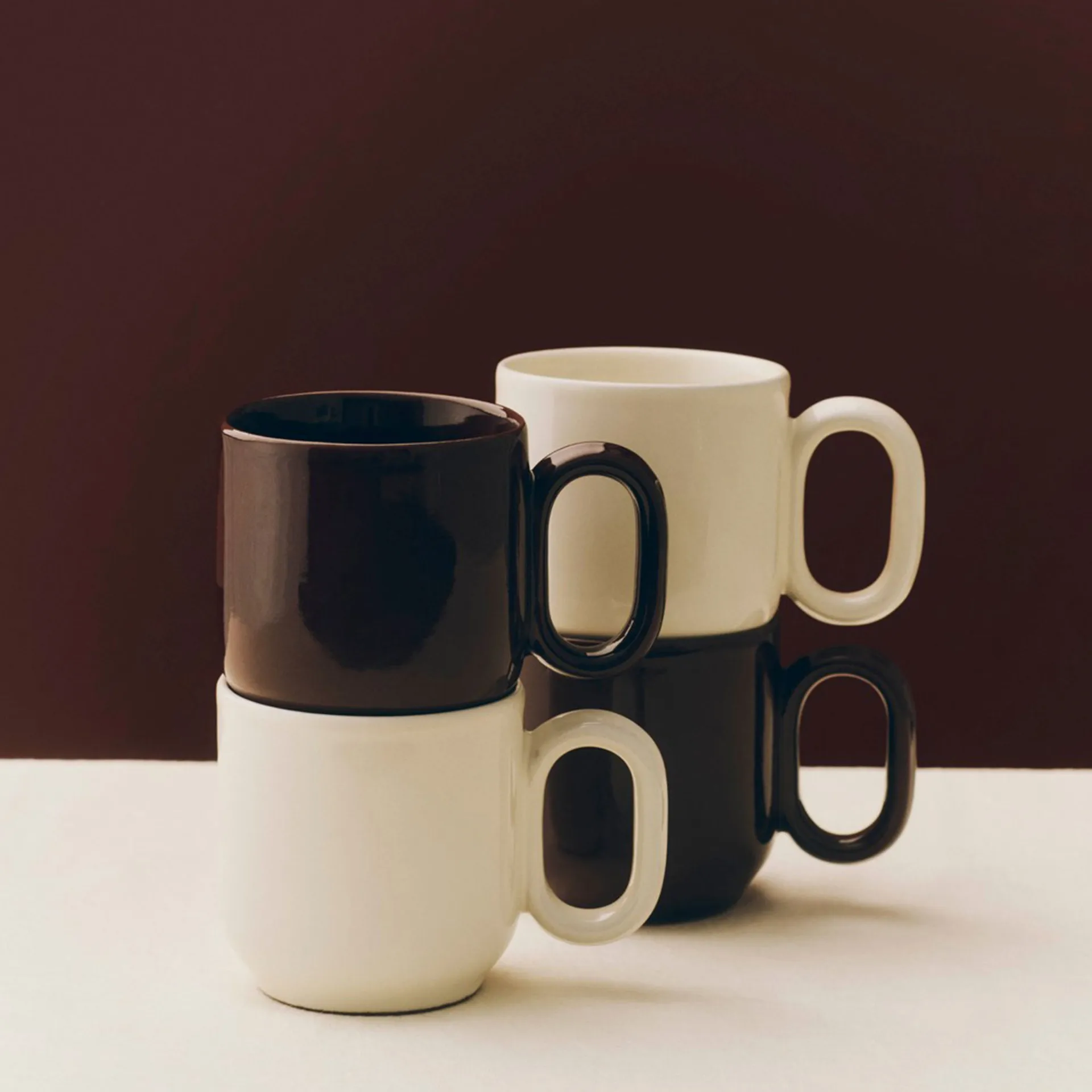 Barro mug 2-pack, Burgundy HAY