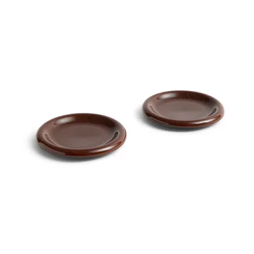 Barro plate - Burgundy, Ø18 cm, 2-pack - HAY
