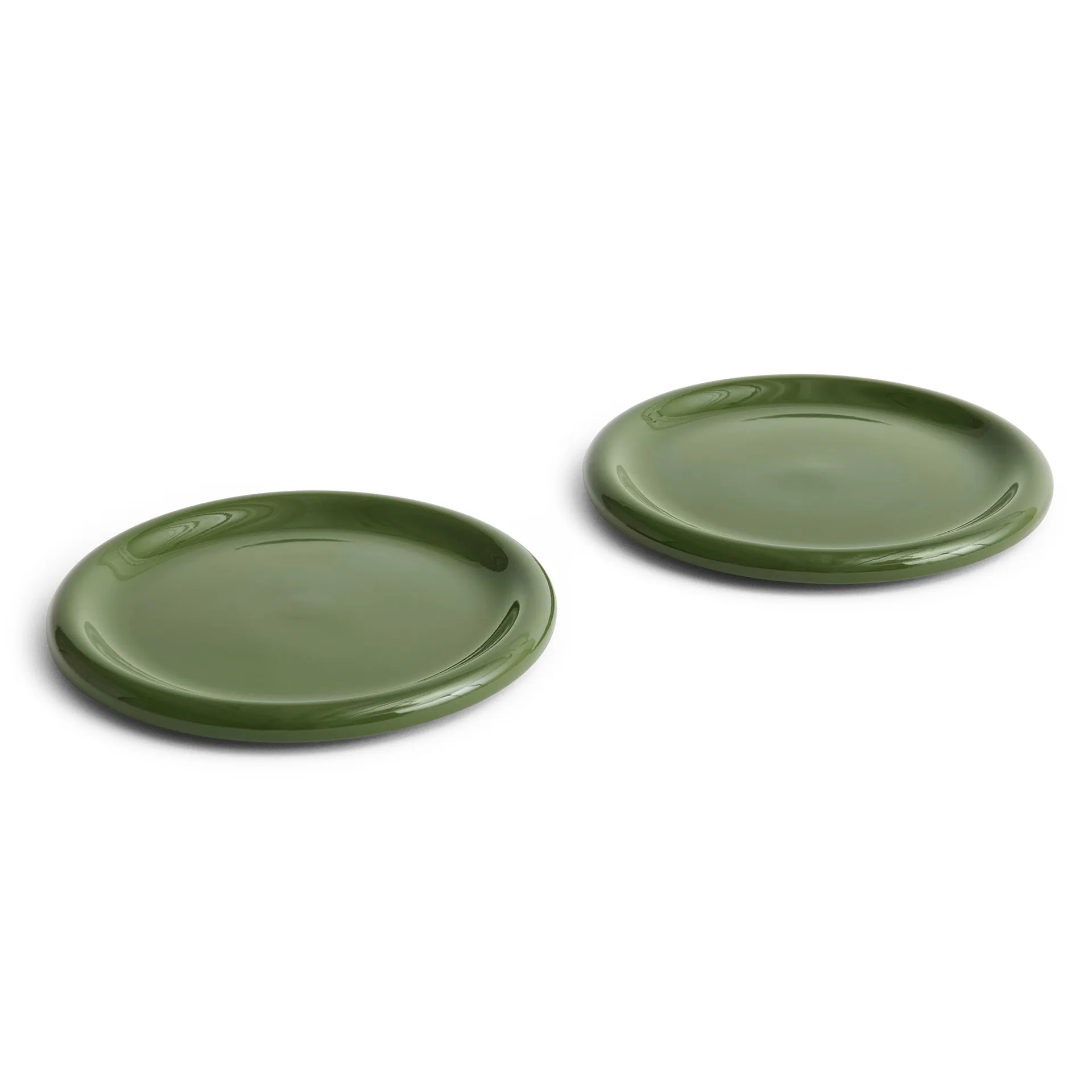 Barro plate, Green, Ø24 cm 2-pack HAY