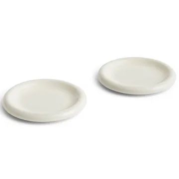 Barro plate - Off-white, Ø18 cm 2-pack - HAY