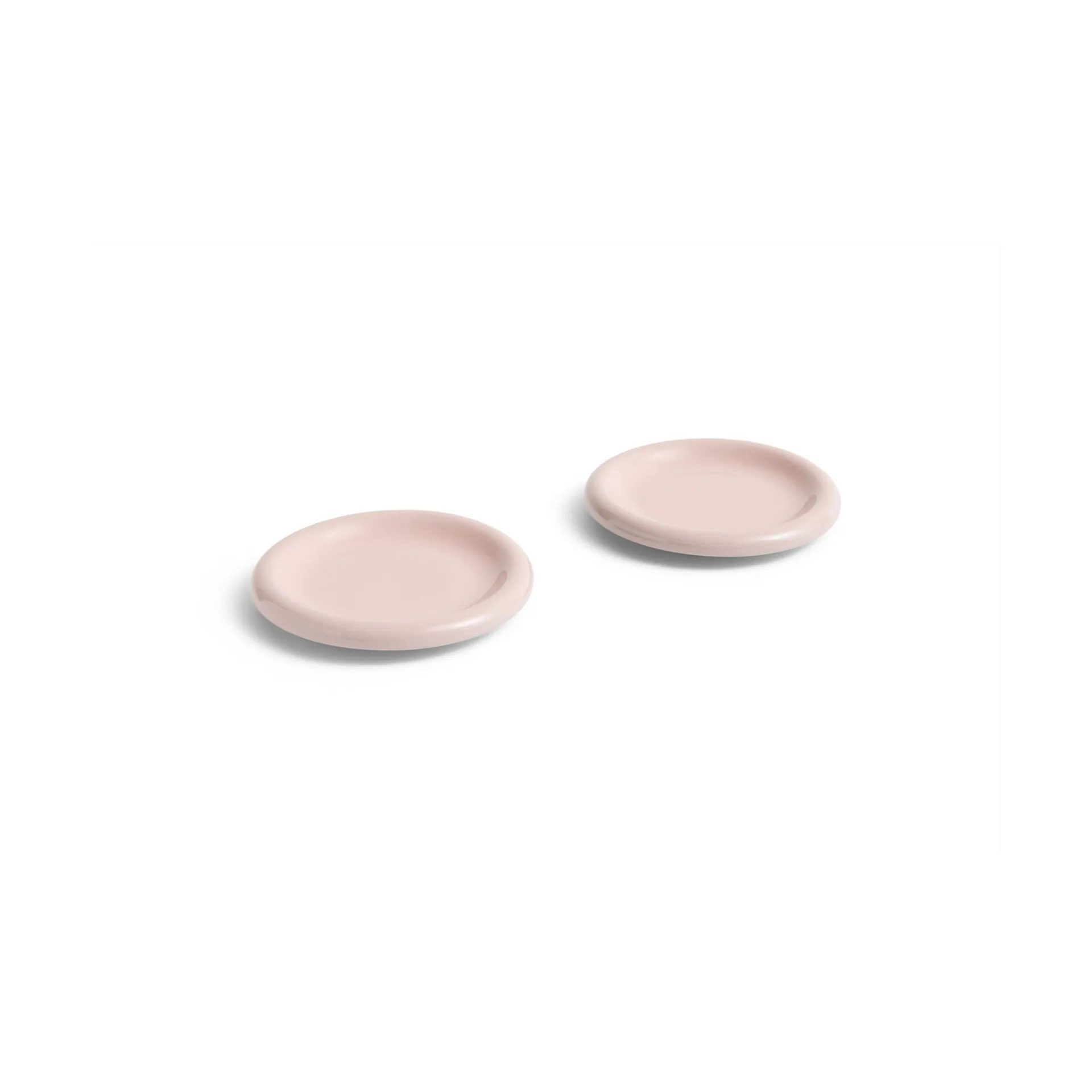 Barro plate, Pink, Ø18 cm 2-pack HAY