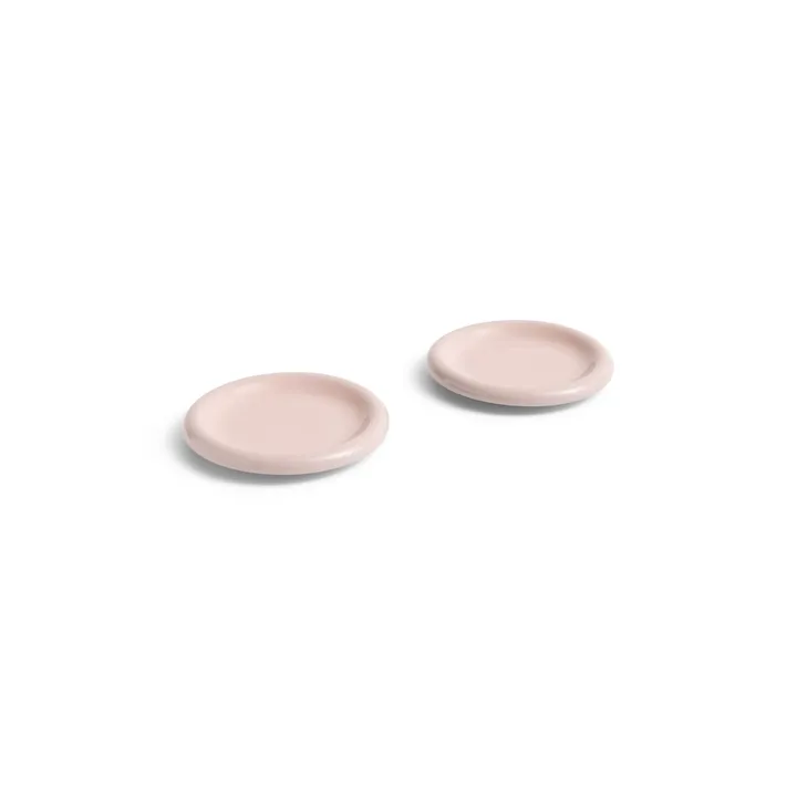 Barro plate - Pink, Ø18 cm 2-pack - HAY