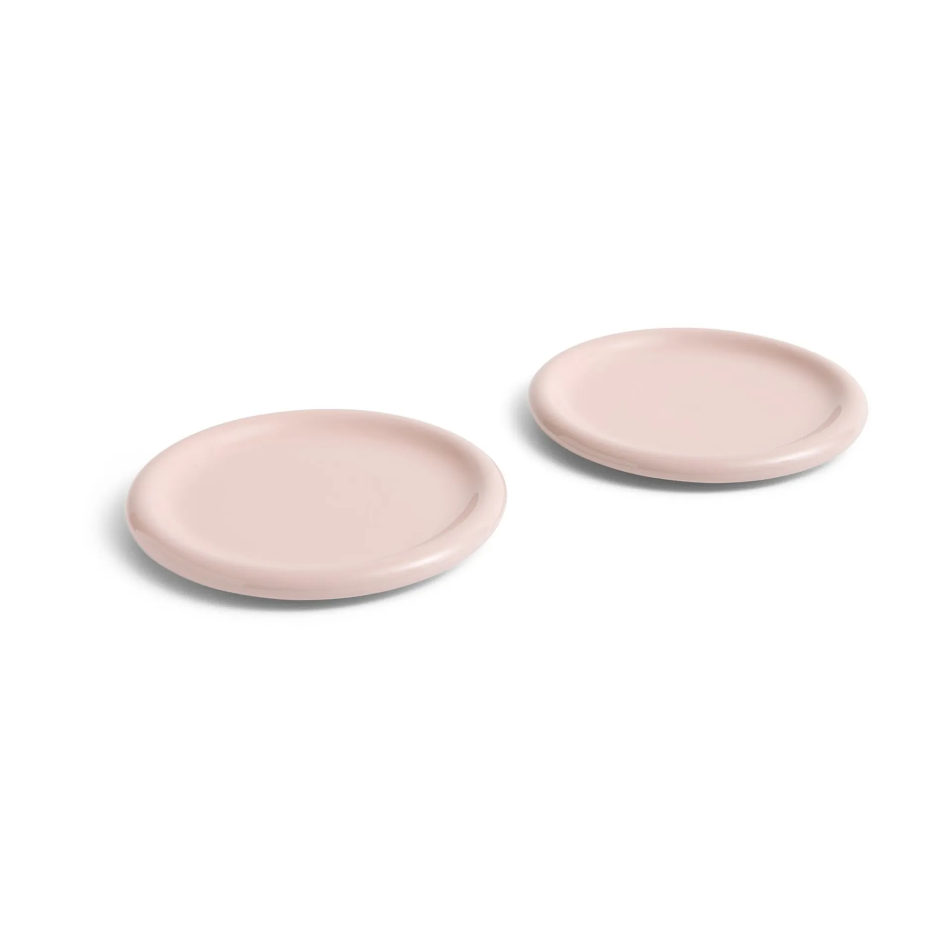 Barro plate, Pink, Ø24 cm 2-pack HAY
