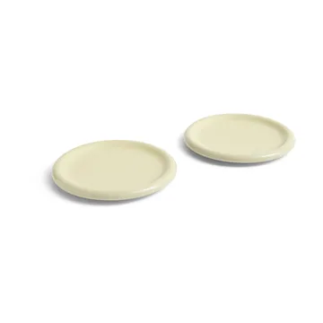 Barro plate - Pistachio, Ø24 cm 2-pack - HAY