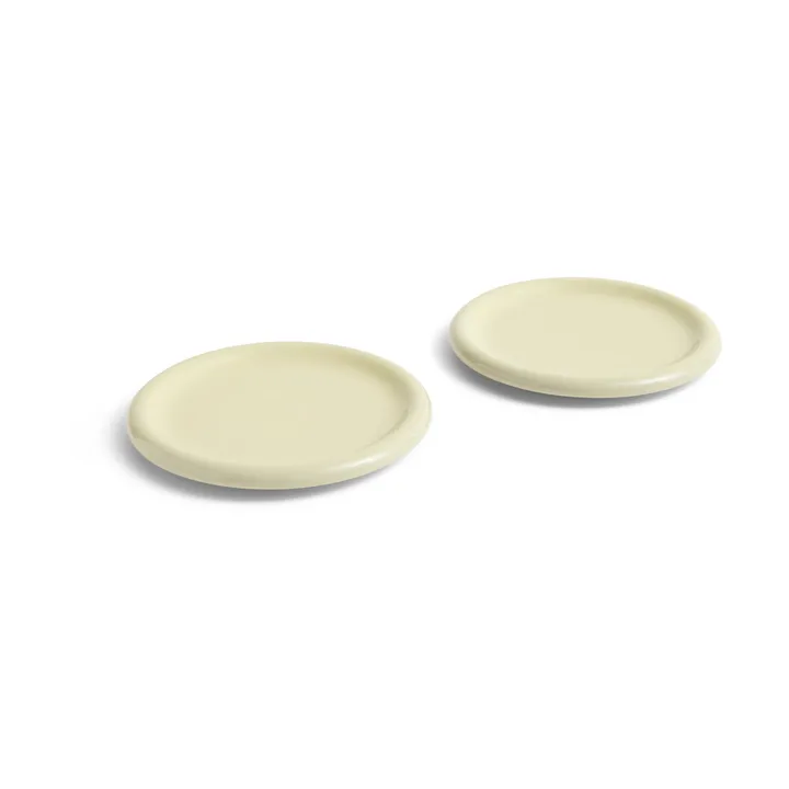Barro plate - Pistachio, Ø24 cm 2-pack - HAY