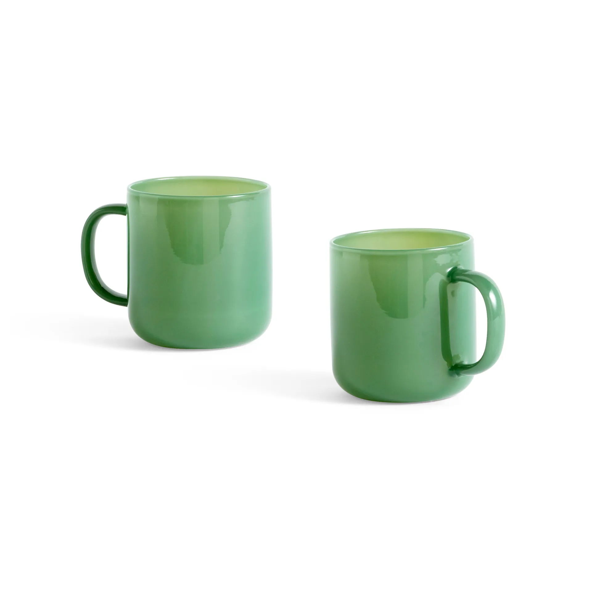 Borosilicate mug 30 cl 2-pack, Jade green HAY