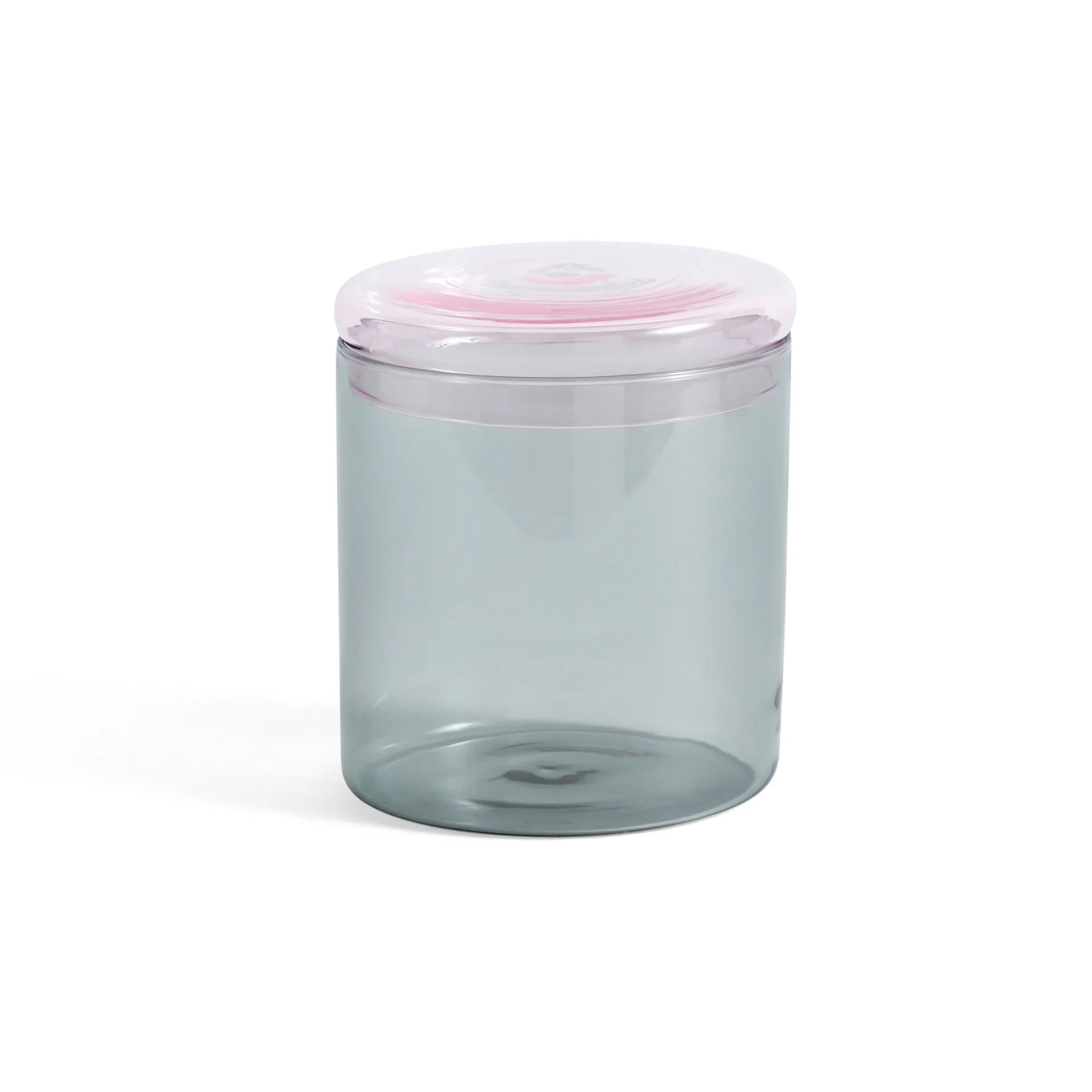 Borosilicate storage jar glass L 1 liter, grey HAY