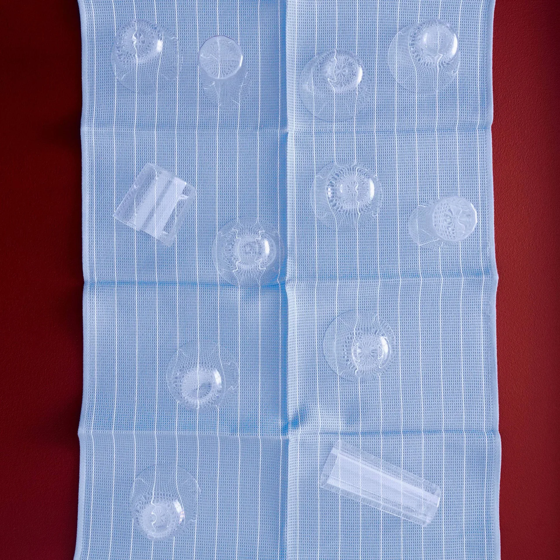 Canteen cotton kitchen towel 52x80 cm, Sky blue pinstripe HAY