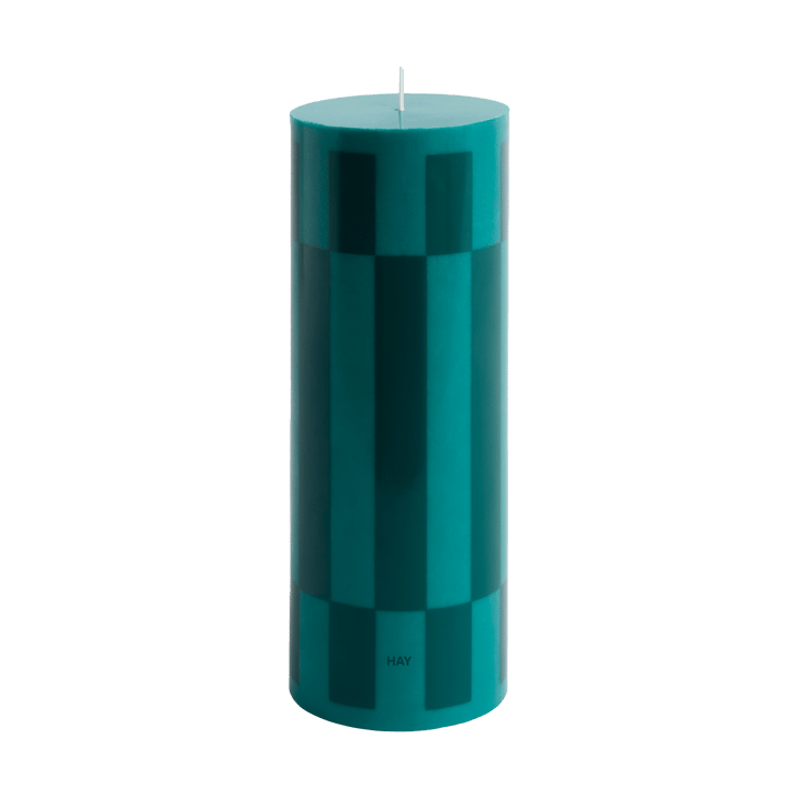 Column Candle block candle large 25 cm - Green-dark green - HAY