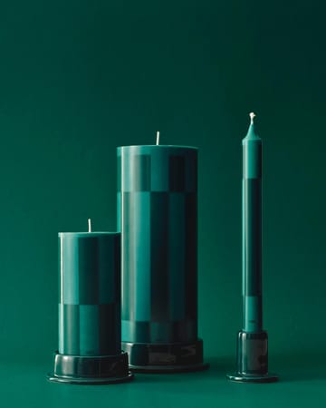 Column Candle block candle large 25 cm - Green-dark green - HAY