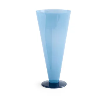 Conical vase - Petrol blue-dark blue, large - HAY