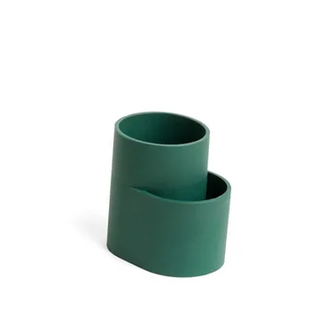 Dish cup cutlery holder - Dark green - HAY