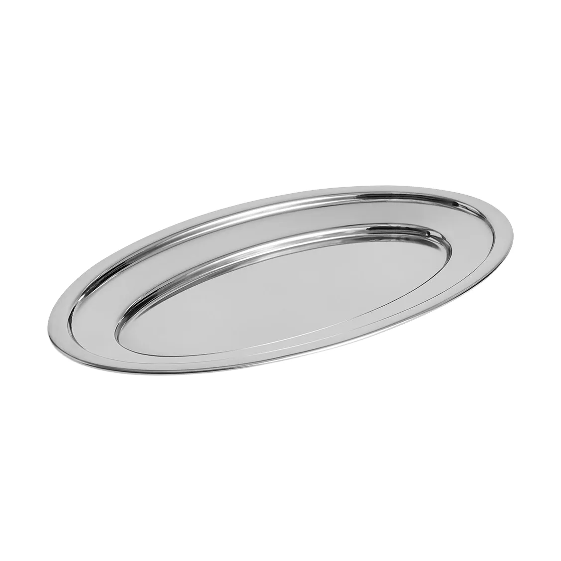 Essential Steel serving platter, Stainless steel oval medium HAY