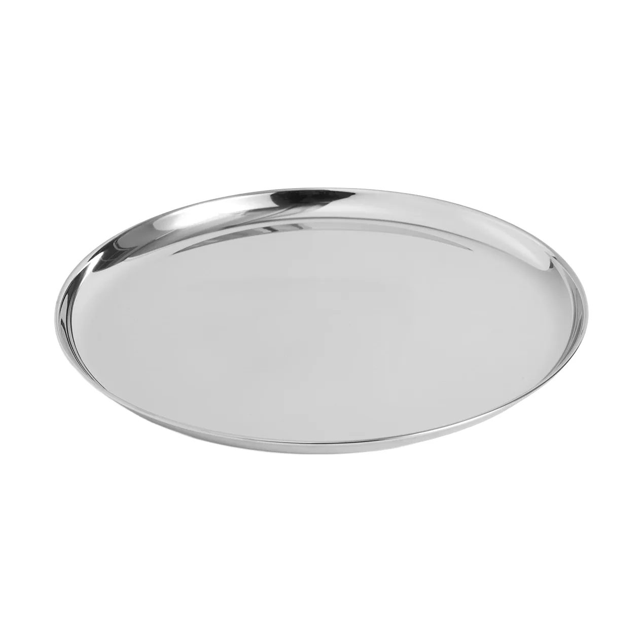 Essential Steel serving platter, Stainless steel round medium HAY