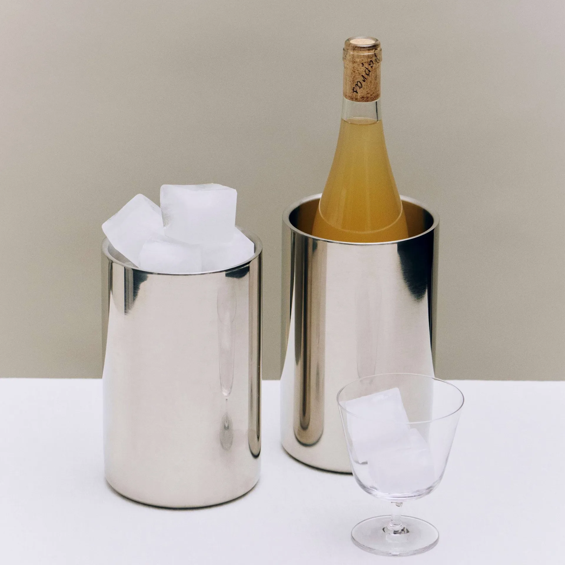 Essential Steel wine cooler, Stainless steel, 19.5xØ12 cm HAY