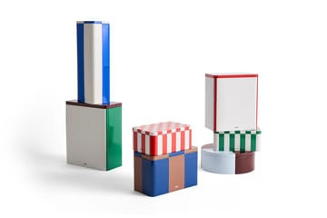 HAY Tin Container medium - Brown-midnight blue - HAY