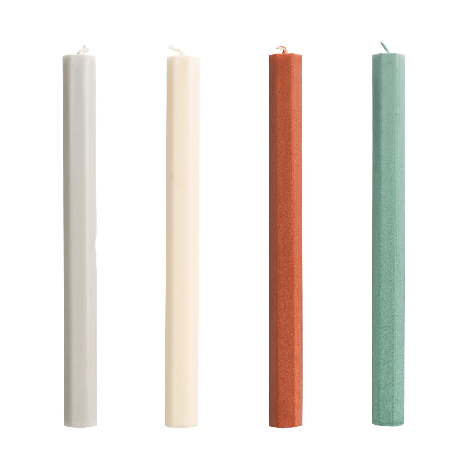 Hexagon Candle light mix 4-pack, Forest HAY