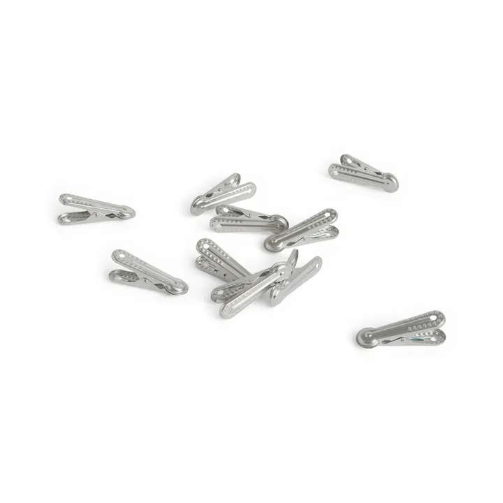 Outdoor Market clothespin - Silver, 10-pack - HAY