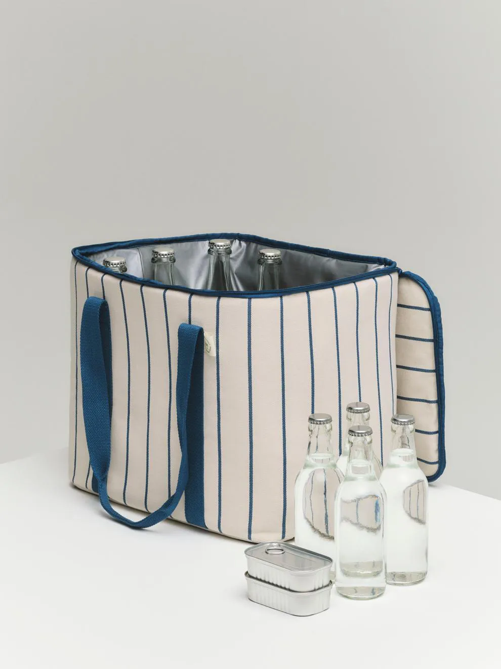 Outdoor Market cooler bag, Blue-beige HAY