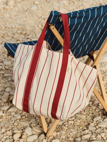 Outdoor Market picnic bag - Beige-red, medium - HAY