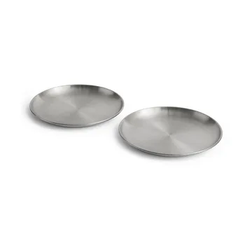 Outdoor Market plate - Stainless steel, Ø26 cm, 2-pack - HAY