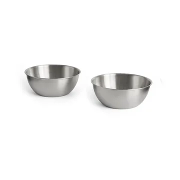 Outdoor Market serving bowl - Stainless steel, 700 ml, 2-pack - HAY