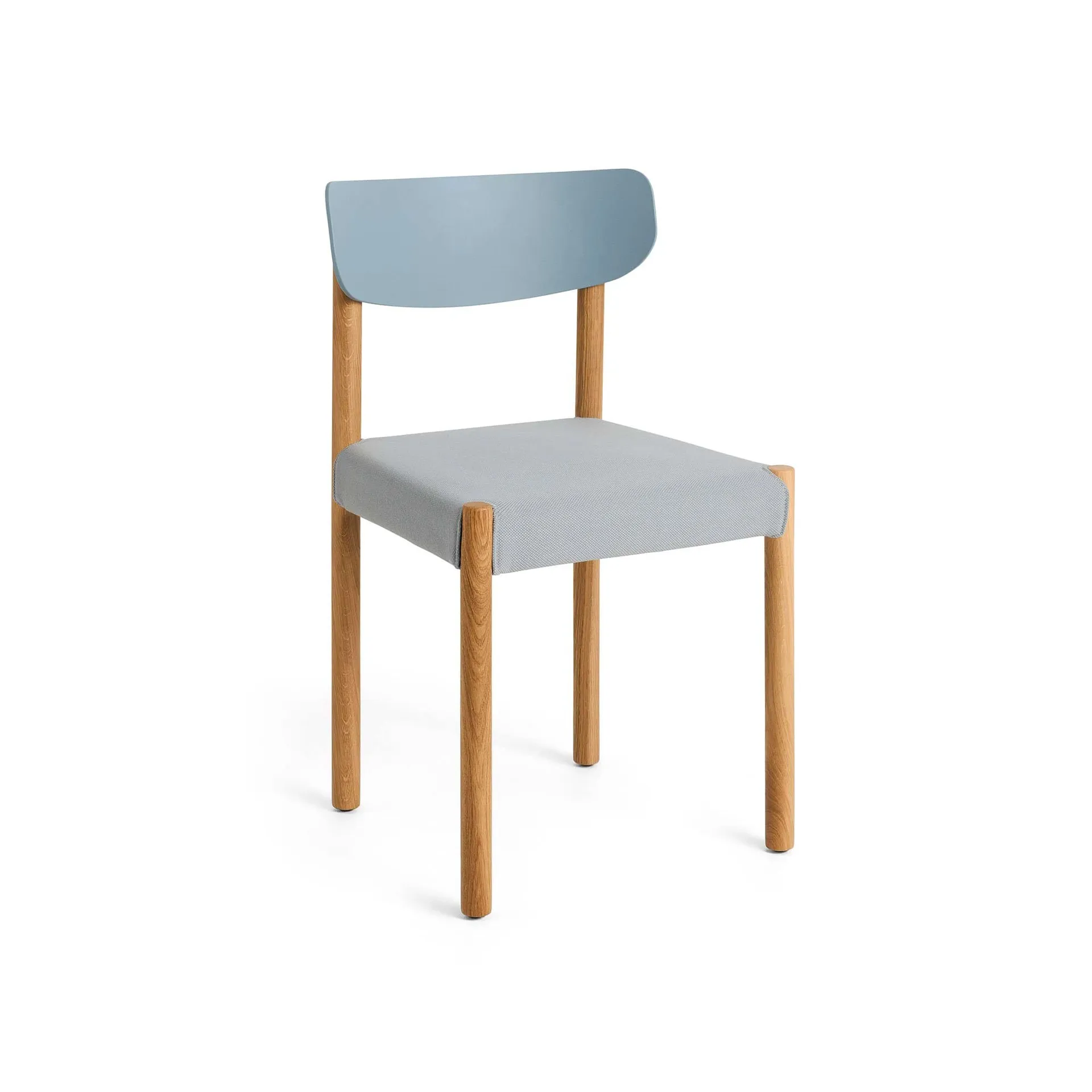 Pack Chair 11 chair, Oiled oak-ash blue-Steelcut 140 HAY