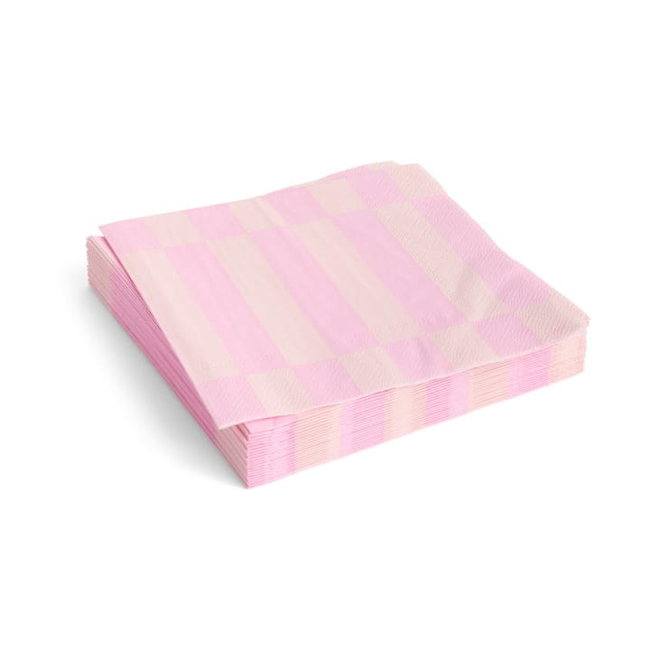 Pattern Lunch napkin 33x33 cm 20-pack - Light pink-rose - HAY