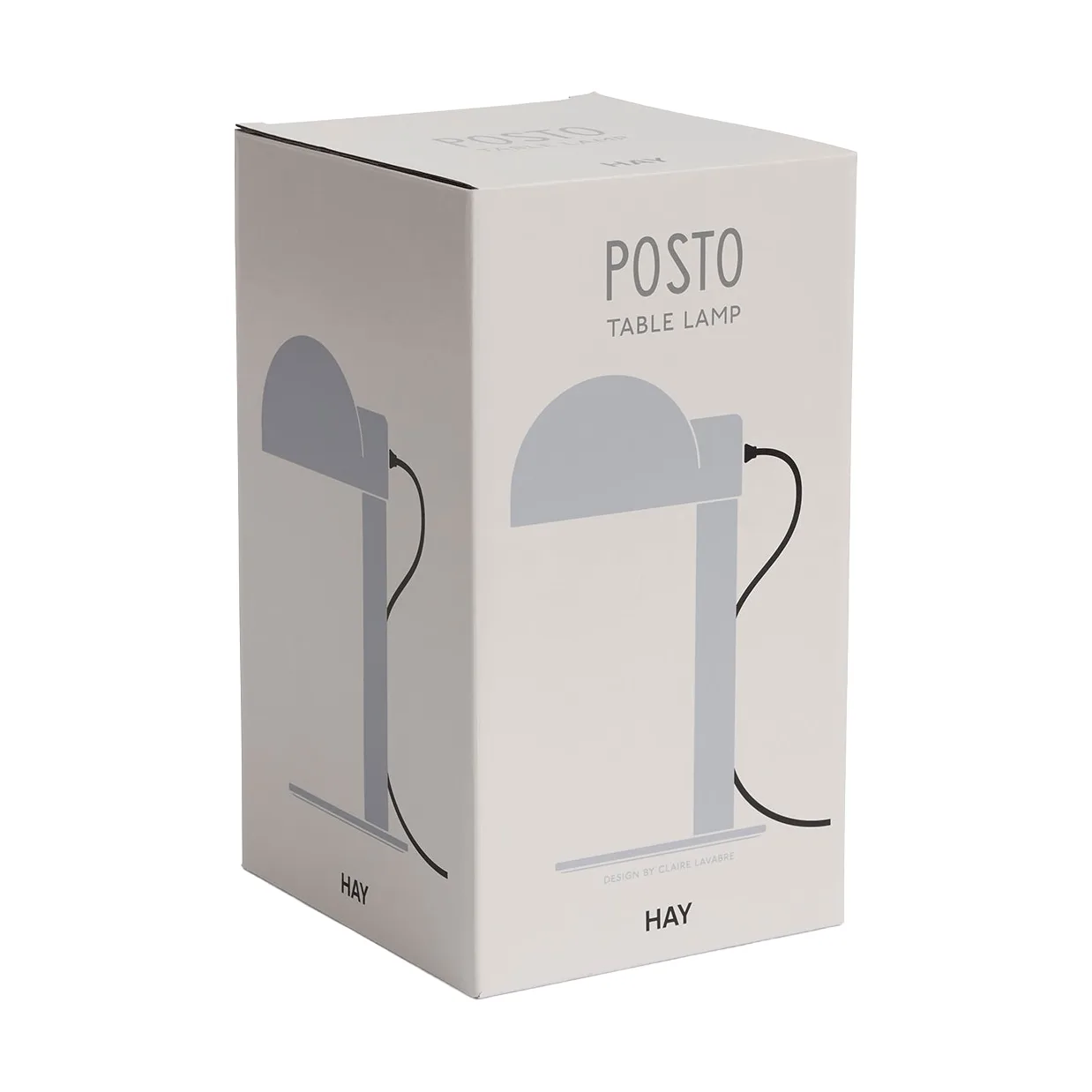 Posto table lamp, Silver grey HAY