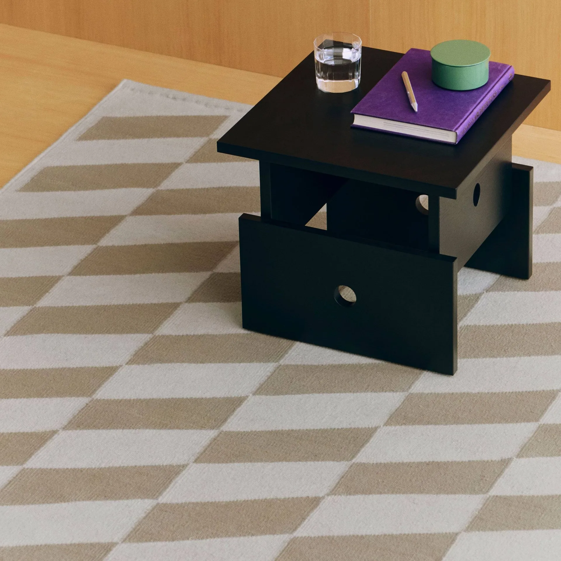 Shift Kelim rug 200x300 cm, Beige HAY