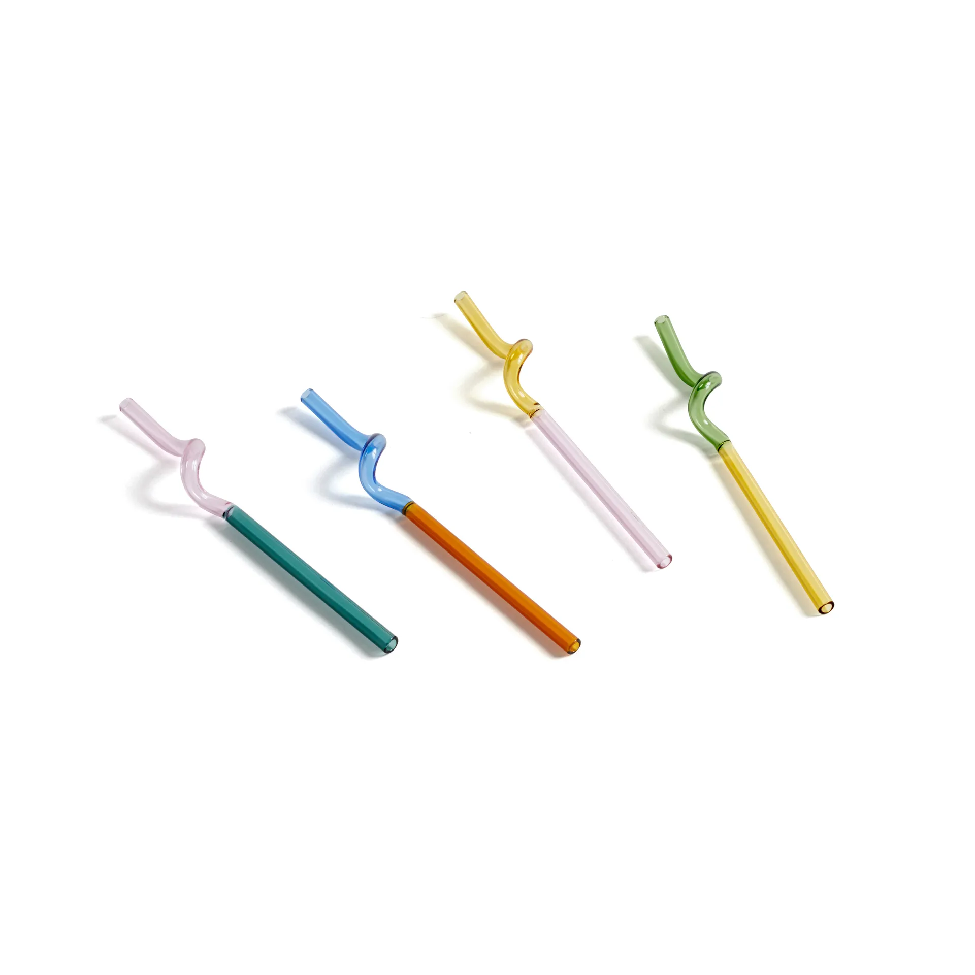 Sip Spiral straw 4-pack, multi HAY