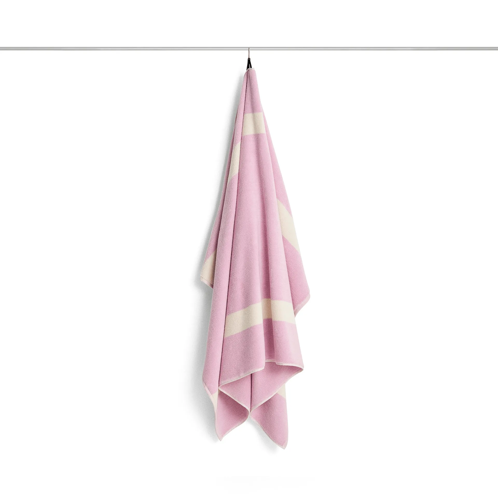 Stripe towel, Cool pink, 100x150 cm HAY