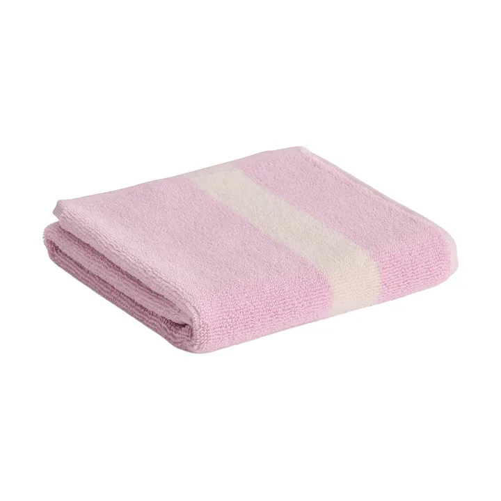 Stripe towel - Cool pink, 40x60 cm - HAY