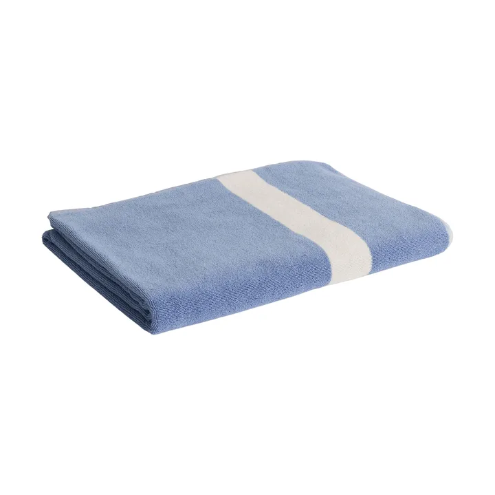 Stripe towel - Dusty blue, 100x150 cm - HAY