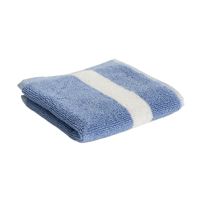 Stripe towel, Dusty blue, 30x30 cm HAY