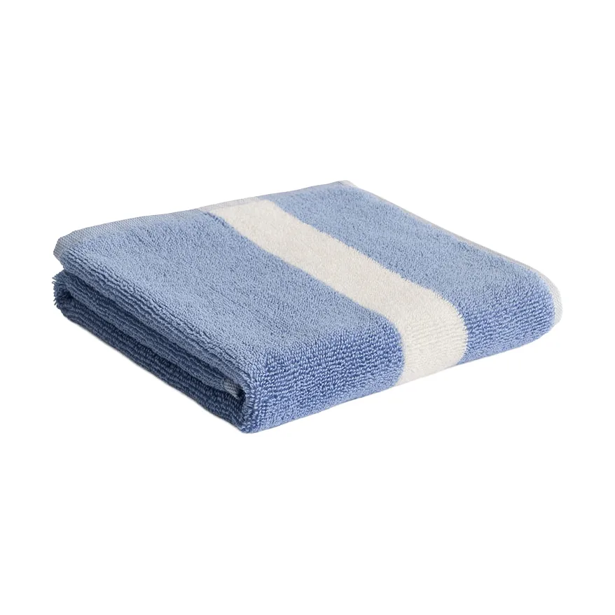 Stripe towel, Dusty blue, 40x60 cm HAY