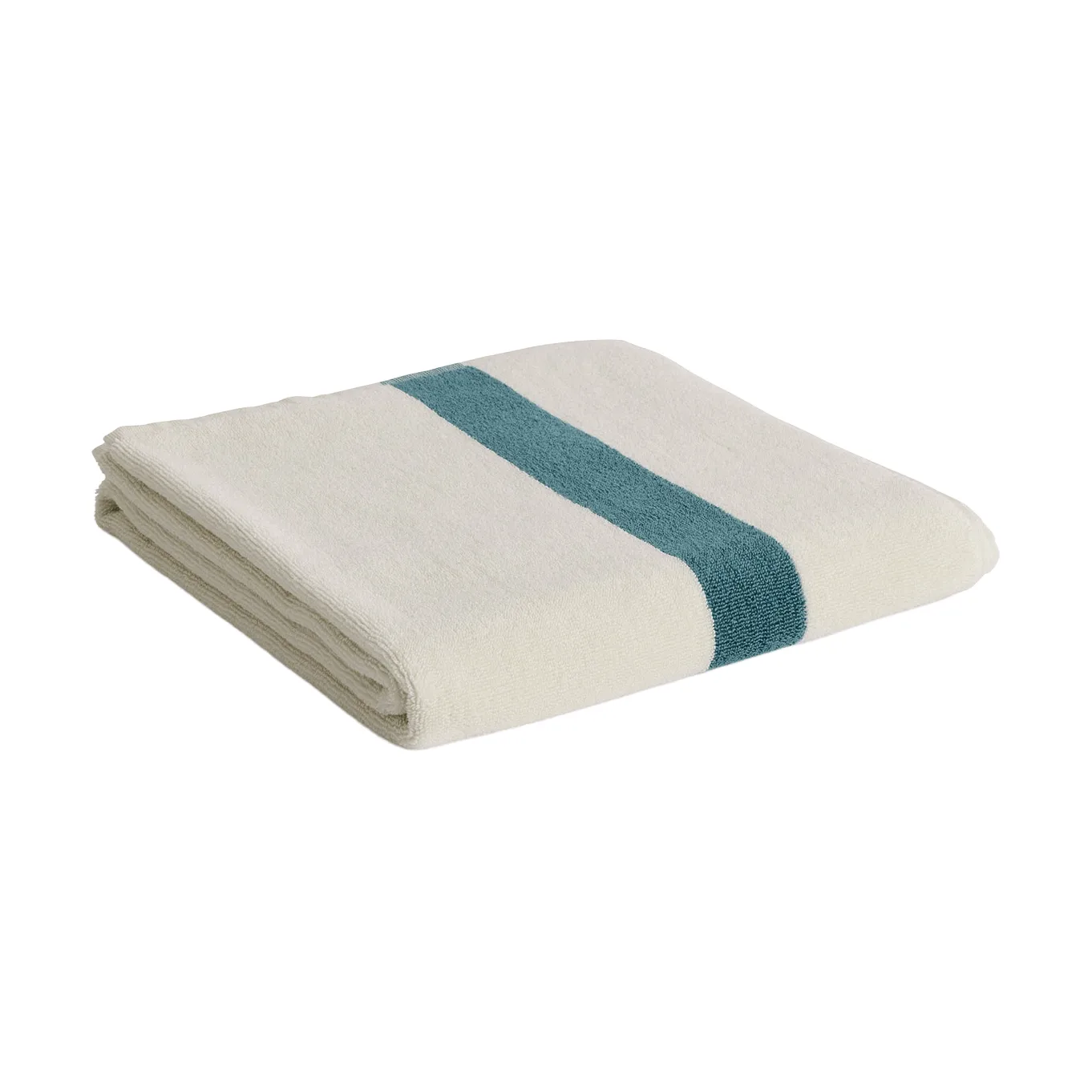 Stripe towel, Petrol blue, 70x140 cm HAY