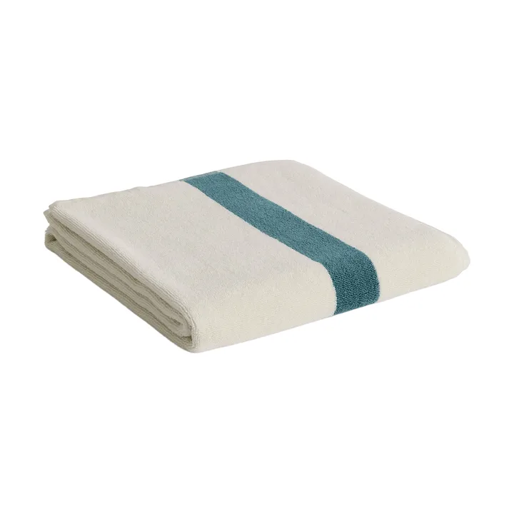 Stripe towel - Petrol blue, 70x140 cm - HAY