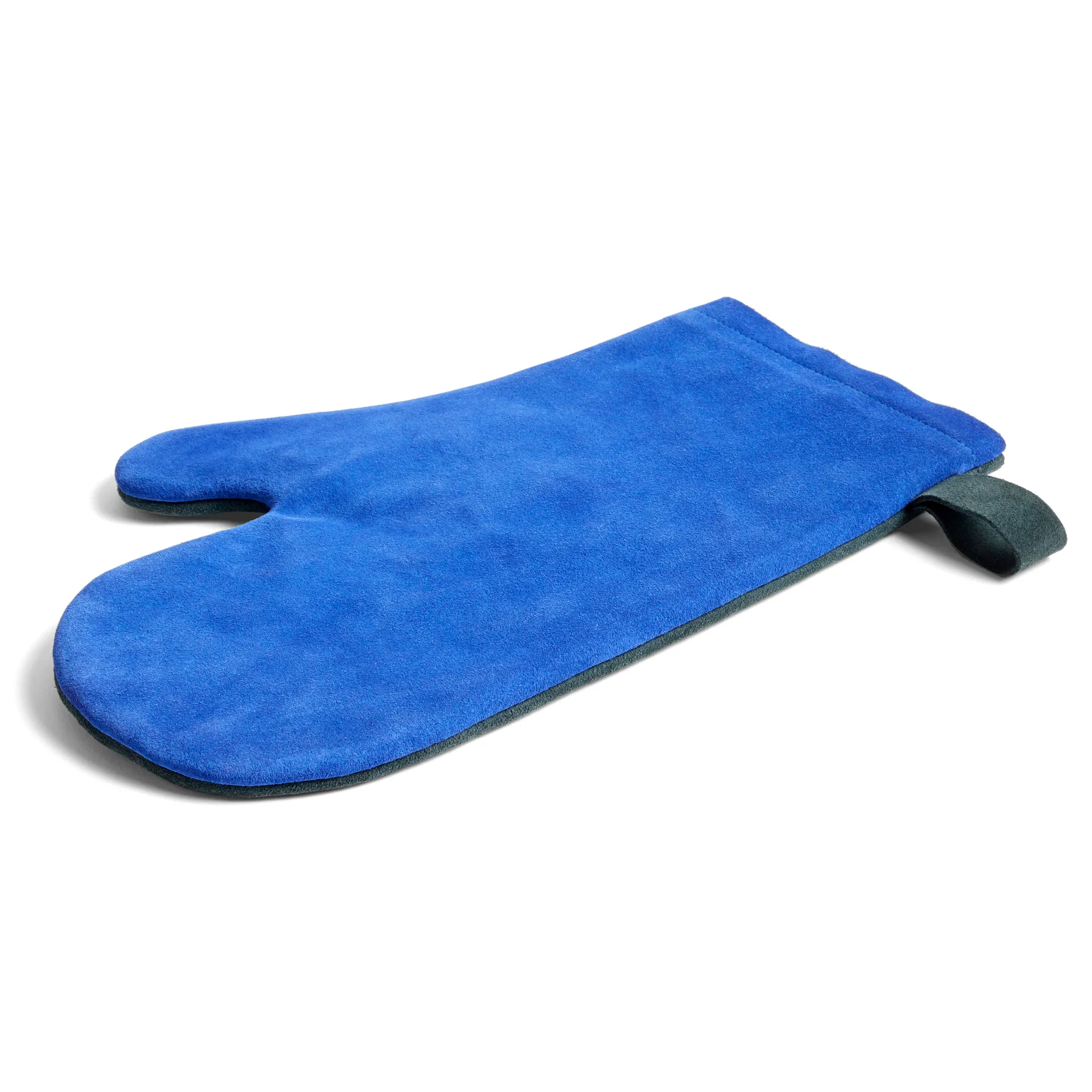 Suede oven glove, blue HAY