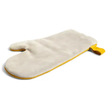 Suede oven glove - yellow - HAY