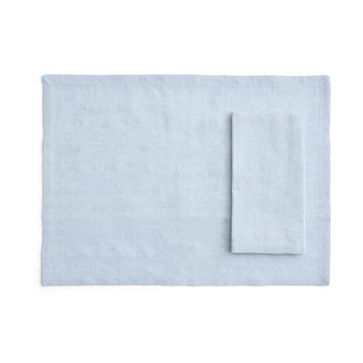 Tavolo placemat/napkin 4-pack - Soft blue - HAY