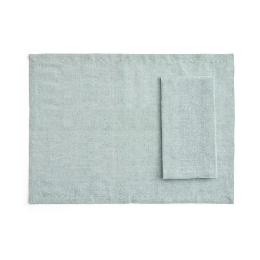 Tavolo placemat/napkin 4-pack, Soft green HAY