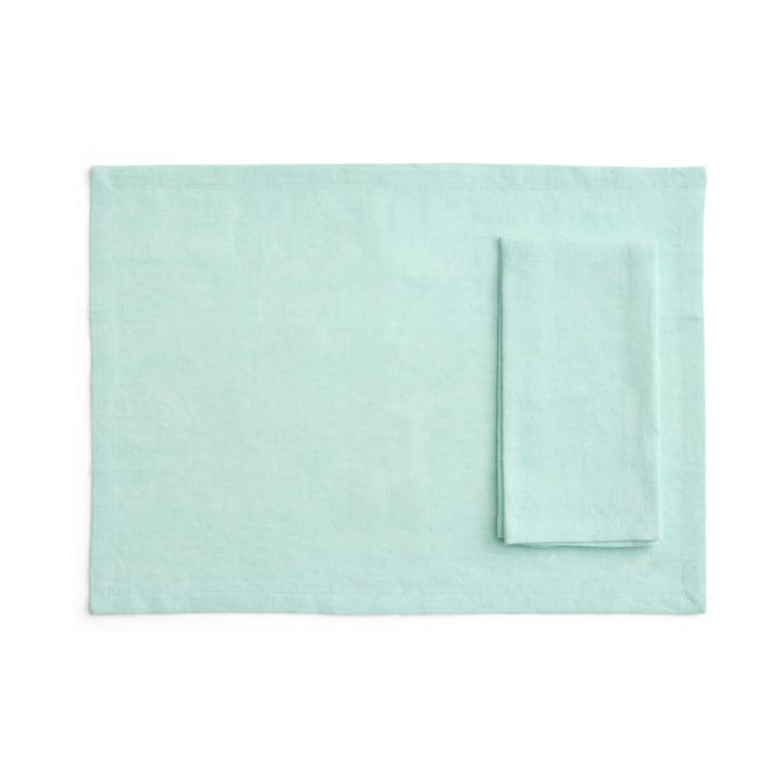 Tavolo placemat/napkin 4-pack - Soft mint - HAY