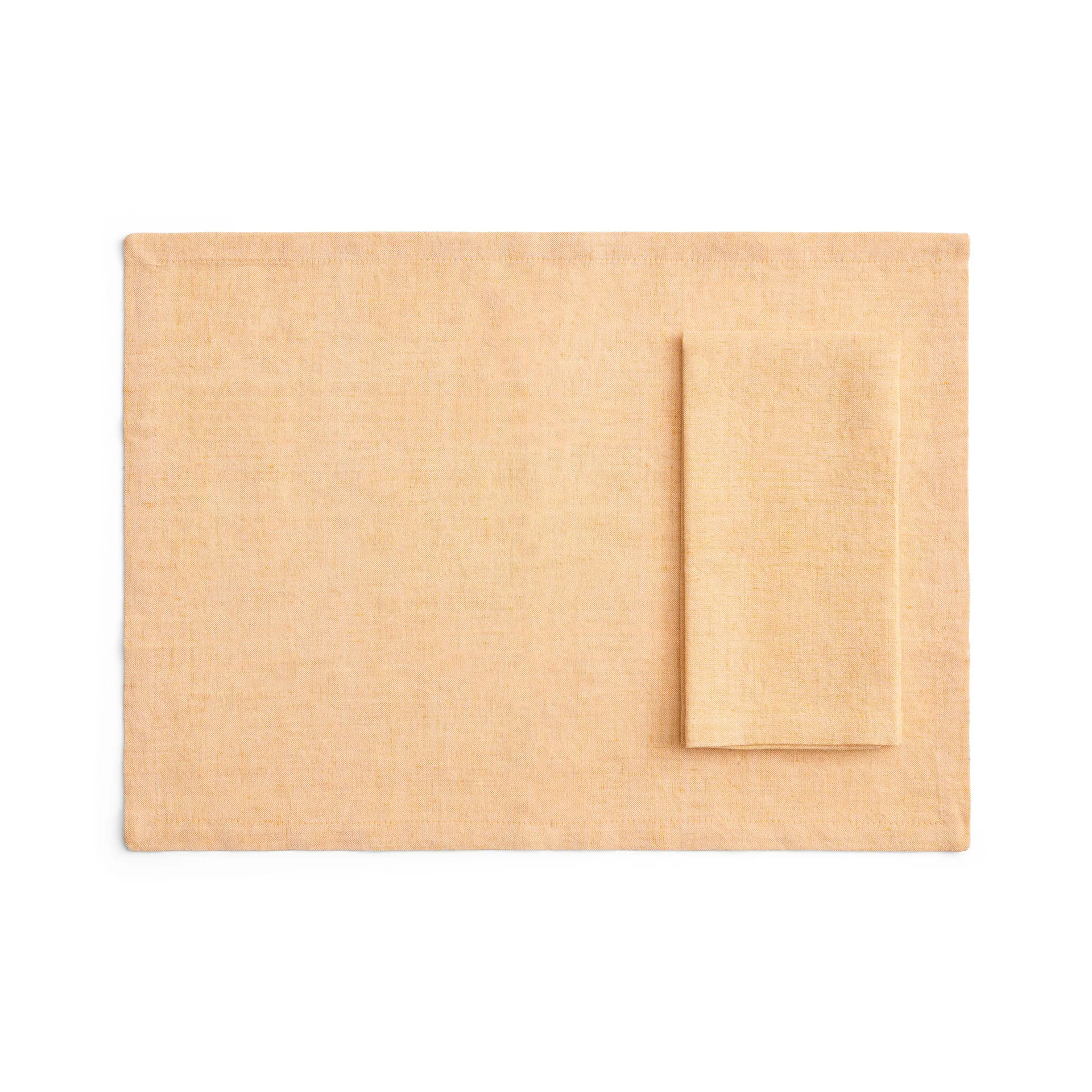 Tavolo placemat/napkin 4-pack, Soft orange HAY