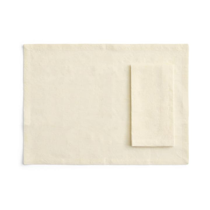 Tavolo placemat/napkin 4-pack, Soft yellow HAY