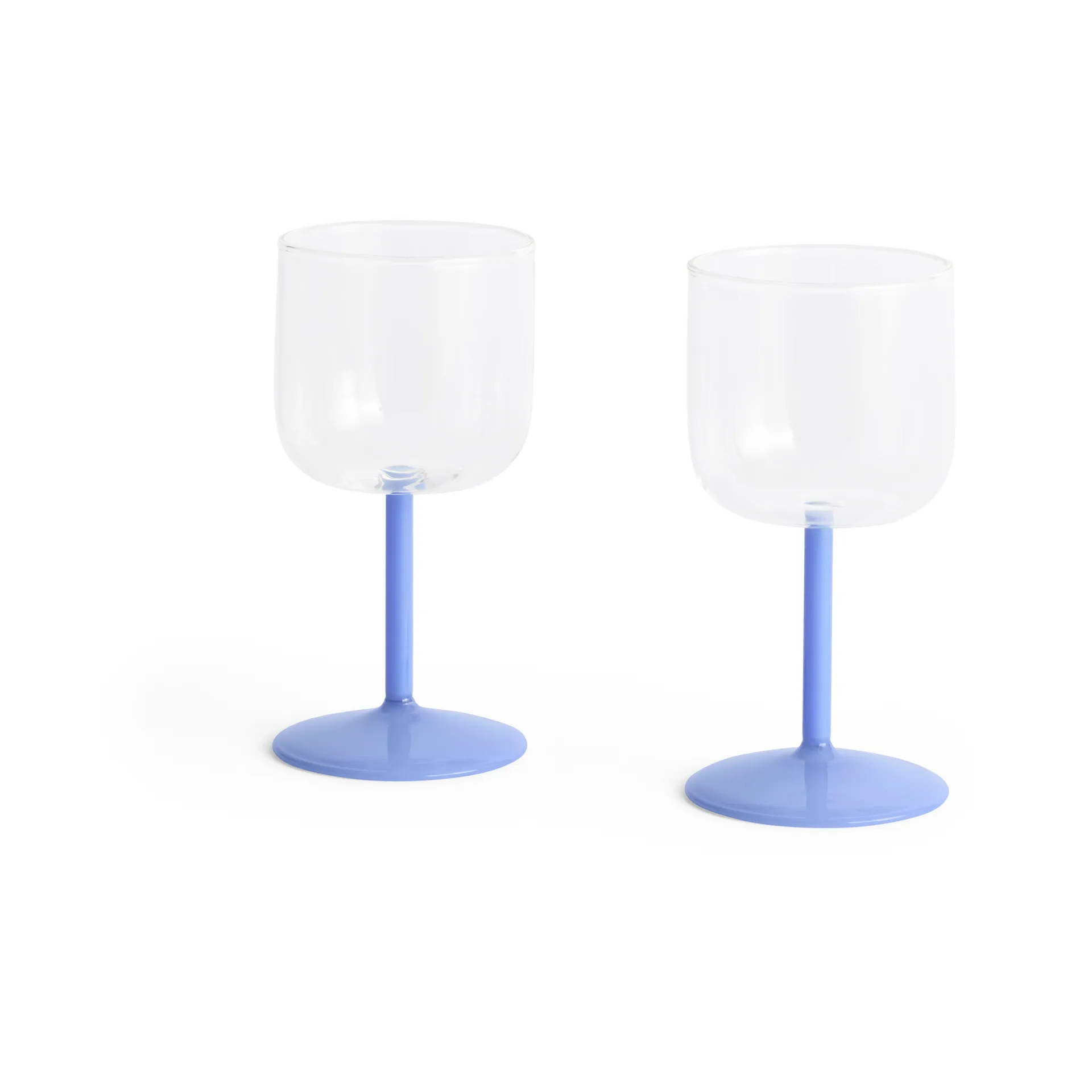 Tint wine glass 25 cl 2-pack, Clear-jade light blue HAY